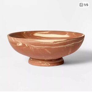 Threshold Studio McGee Marbled Ceramic Decorative Bowl Rust - Target